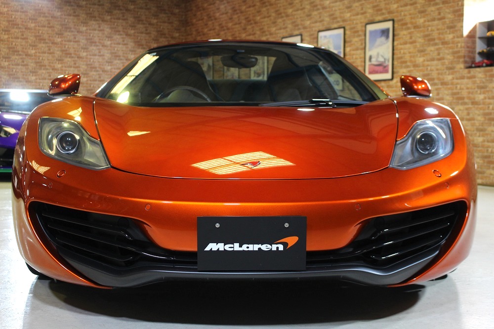 マクラーレンMP4-12Cスパイダー 3.8 正規ディーラー車 HRE社外AW 純正