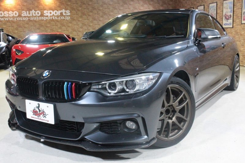 BMW 4シリーズ 435iクーペ Mスポーツ  workホイール j-wolfマフラー イエローマジック車高調 ECUチューン　