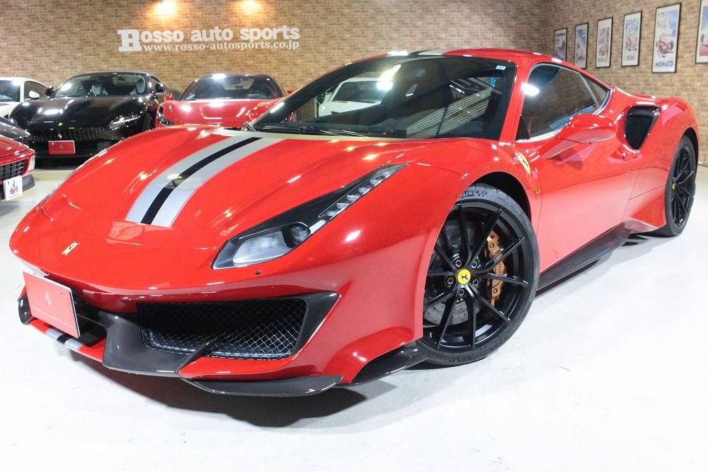 フェラーリ 488ピスタ F1 DCT 左H カーボン多数 正規ディーラー車 走行